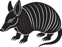 illustration of an armadillo isolated on a white background. vector