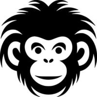 Monkey - Minimalist and Flat Logo - illustration vector