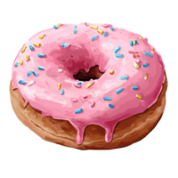 desenho animado estilo rosquinhas logotipo ilustração não fundo perfeito para impressão em exigem png