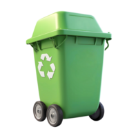 3d rendering recycle bin png