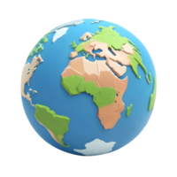 3d rendering planet earth png