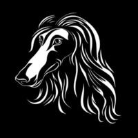 Afghan Hound, Minimalist and Simple Silhouette - illustration vector