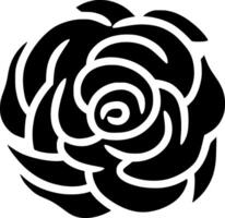 Rose, Black and White illustration vector