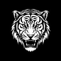 Tigre - minimalista y plano logo - ilustración vector