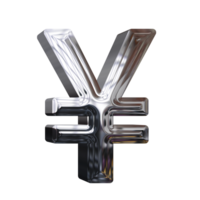 Silber Yen Symbol png