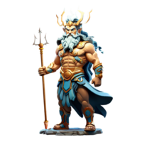 Grieks god Poseidon png