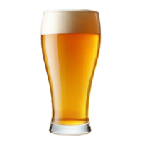 Bier Glas mit ein Glas von Bier auf ein transparent Hintergrund png