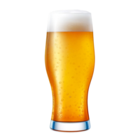 beer glass with beer on a transparent background png