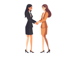 business women shaking hands png