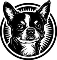 chihuahua, minimalista y sencillo silueta - ilustración vector