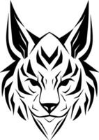 lince - minimalista y plano logo - ilustración vector