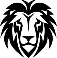 Lion - Black and White Isolated Icon - illustration vector