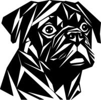 Pug - Minimalist and Flat Logo - illustration vector