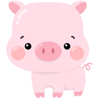 Little pink piglet png