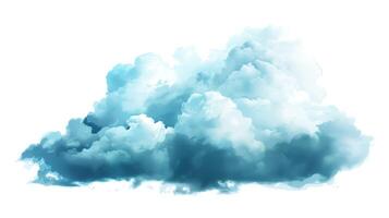 soltero brillante nube en detallado ilustración aislado en blanco antecedentes foto