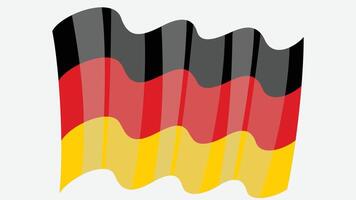 3D style flag of Germany country illustration vector