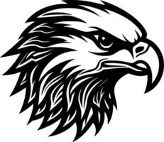 Falcon - Black and White Isolated Icon - illustration vector