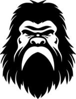 Bigfoot, Minimalist and Simple Silhouette - illustration vector