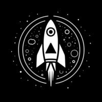 Rocket - Minimalist and Flat Logo - illustration vector