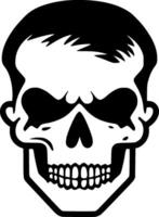 Skull, Black and White illustration vector