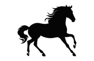 Horse Silhouette isolated on a white background vector