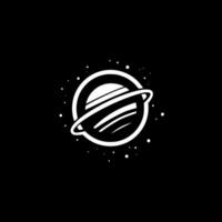 Space, Black and White illustration vector