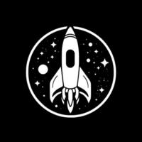 Rocket - Minimalist and Flat Logo - illustration vector