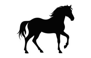 caballo silueta aislado en un blanco antecedentes vector
