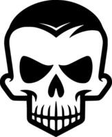 Skull - Black and White Isolated Icon - illustration vector