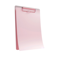 Clipboard with blank paper png