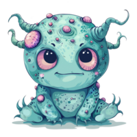 mignonne dessin animé bébé monstre png