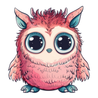 Adorable creature, cute cartoon funny bird png