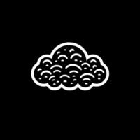 nube, minimalista y sencillo silueta - ilustración vector