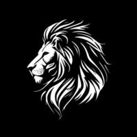 Lion, Minimalist and Simple Silhouette - illustration vector