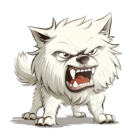 agressief boos hond illustratie png