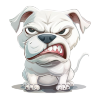 Illustration of annoyed dog expression png