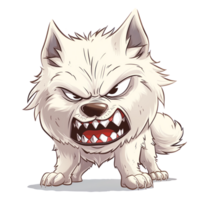 Angry dog cartoon illustration. png