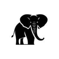 Elephants Silhouette, Animal Icons, Wild Life, Forest Animals vector