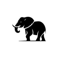 Elephants Silhouette, Animal Icons, Wild Life, Forest Animals vector