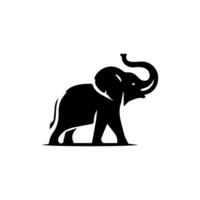 Elephants Silhouette, Animal Icons, Wild Life, Forest Animals vector