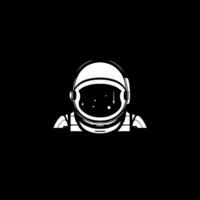 astronauta, minimalista y sencillo silueta - ilustración vector