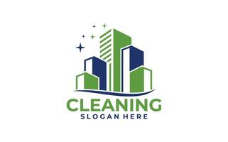 House Building Cleaning company badge, emblem. illustration. vector