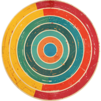 Target Gun ,A colorful circle with colored lines on it png