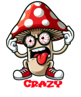 louco cogumelo clipart png