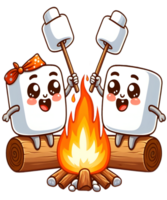 engraçado marshmallows desenho animado png