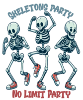 Funny Skeleton Party png