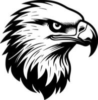 Eagle - Black and White Isolated Icon - illustration vector