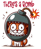 Funny cat cartoon png