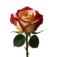 Beautiful realistic rose flower Pro image with transparent background. png