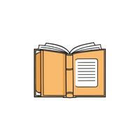 Open book illustration design vector